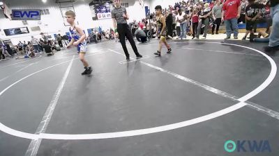 67 lbs Quarterfinal - Rafael Trevino, Madill Takedown vs Rhett Mudgett, Choctaw Ironman Youth Wrestling