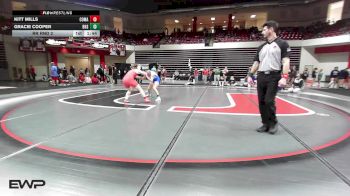 155 lbs Rr Rnd 2 - Kitt Mills, Comanche High School Girls vs Gracie Cooper, Bixby Girls HS