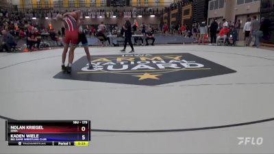 175 lbs Quarterfinal - Nolan Kriegel, Iowa vs Kaden Wiele, Big Game Wrestling Club