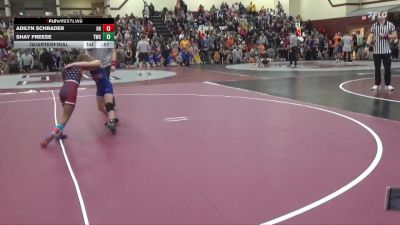 PW-2 lbs Quarterfinal - Adilyn Schrader, Hammerin Hawks vs Shay Freese, TWC