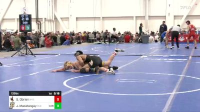 133 lbs C Of 16 #2 - Stockton Obrien, Wyoming vs Jacob Macatangay, Purdue