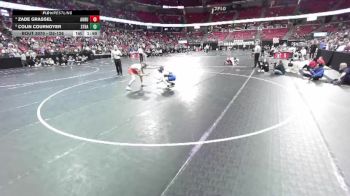 D3-126 lbs Quarterfinal - Zade Grassel, Auburndale vs Colin Cournoyer, Stratford