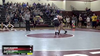 160 lbs Semifinal - Brant Dickinson, Vinton-Shellsburg vs Clayton Sebetka, Benton Community