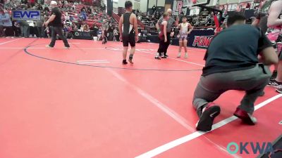 100 lbs Semifinal - Arwen Frisby, Skiatook Youth Wrestling vs Robert Reyes, Enid Youth Wrestling Club