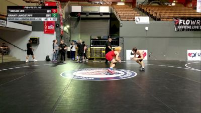 Junior Boys - 126 lbs Semis - Micah Lee, Valhalla Wrestling Club vs Grant Langstaff, Livermore Elite Wrestling Club