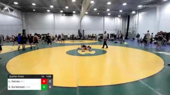 78 lbs Quarterfinal - Lincoln Haines, Gettysburg vs Sie Burkehead, Alchemy Hammers