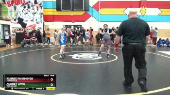 155 lbs Cons. Round 2 - Audrey Davis, Wheatland vs Aubree Fahrmeyer, Torrington