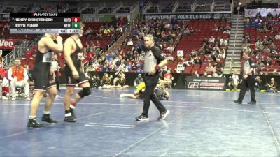 2A-215 lbs Quarterfinal - Jeryn Funke, West Delaware, Manchester vs Henry Christensen, North Polk