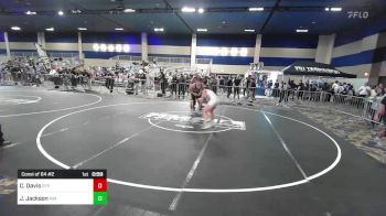 157 lbs Consi Of 64 #2 - Cory Davis, CFP Wrestling vs Jedediah Jackson, Rim Of The World