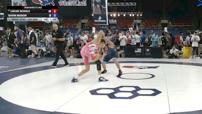132 lbs Champ. Rd Of 64 - Lucas Schulz, Ohio vs Gavin Mason, Indiana