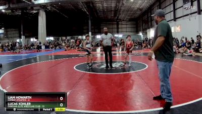 65 lbs Semifinals (4 Team) - Lucas Kohler, CAROLINA ELITE WRESTLING CLUB vs Liam Howarth, COMBAT ATHLETICS