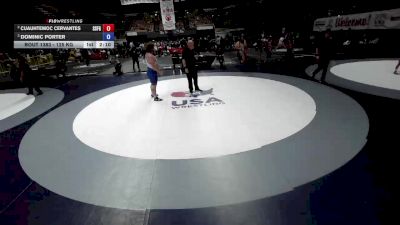 125 kg Cons. Round 3 - Cuauhtemoc Cervantes, South San Francisco Gator Wrestling vs Dominic Porter