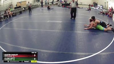 220 lbs Round 5 (6 Team) - Austin Oakley, Indiana Blue vs Clyde Nott, Illinois Gold