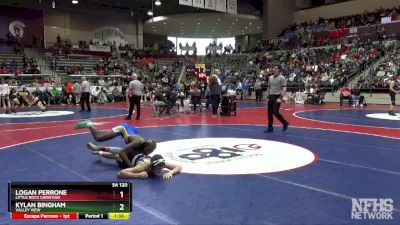 5A 120 lbs Semifinal - Logan Perrone, Little Rock Christian vs Kylan Bingham, Valley View
