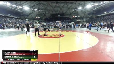 125 lbs Semifinal - Olivia Engel, Thunder Mountain Wrestling Club vs Giselle Rogers, Federal Way Spartans Wrestling