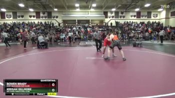 J-12 lbs Round 1 - Keegan Gillmore, Big Game Wrestling Club vs Bowen Brady, East Buchanan Mat Club