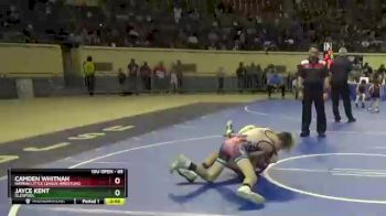85 lbs Quarterfinal - Camden Whitnah, Harrah Little League Wrestling vs Jayce Kent, Glenpool