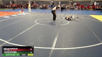 60 lbs Semis (4 Team) - Mason Haugen, Z-M (Zumbrota-Mazeppa) vs Nolan Poncelet, Pine Island