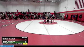 135 lbs Cons. Semi - Natalie Naranjo, East Valley (Yakima) (Girls) vs Emmaline Snyder, Naches Valley (Girls)