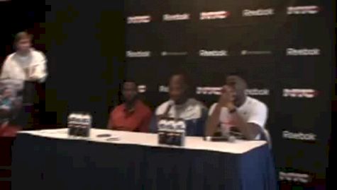 Powell Gay and Thompson talk Raising the Sport Bolt and Running Clean - 2009 Reebok Grand Prix