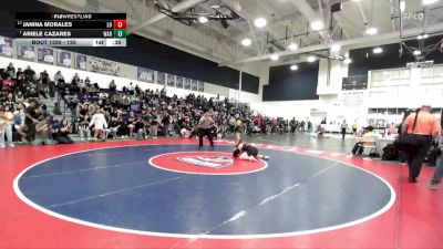 120 lbs Cons. Semi - Janina Morales, Los Osos vs Ariele Cazares, Warren