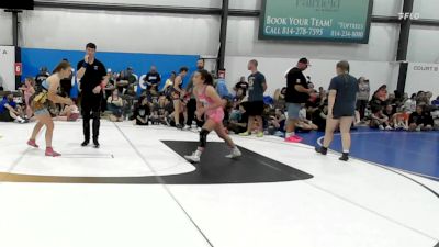 61 lbs Rr Rnd 6 - Olivia Cannalley, MGW Death By Chocolate - W vs Emily Sarr, PA West Yellow - W
