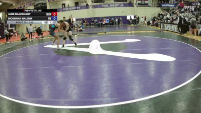 145 lbs Quarterfinal - McKenna Haltom, Unattached vs Jade Blackhart, Fort Hays State