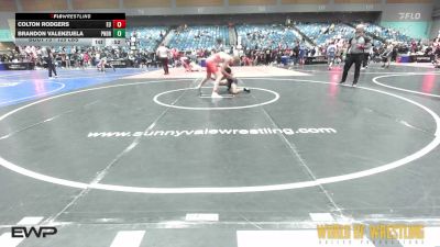 125 lbs Consi Of 64 #2 - Colton Rodgers, Eastside United vs Brandon Valenzuela, Pounders WC