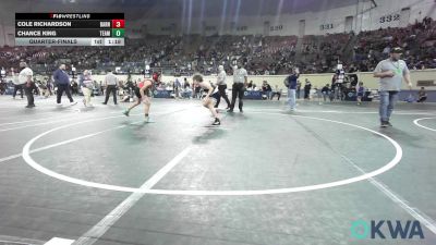 83 lbs Quarterfinal - Cole Richardson, Barnsdall Youth Wrestling vs Chance King, Team Nomad