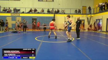 175 lbs Quarterfinal - Bowen McIntosh, Burlington Wrestling Club vs Tad Forsyth, Kansas City Training Center