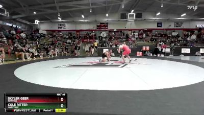 174 lbs Champ. Round 2 - Cole Ritter, Maryville vs Skyler Geer, Newman