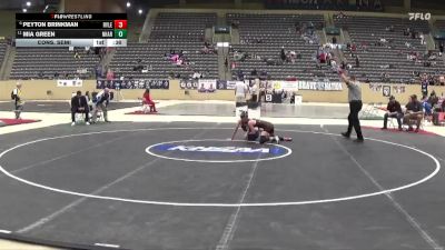 100 lbs Cons. Semi - Mia Green, North Hardin vs PEYTON BRINKMAN, Ryle