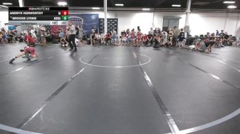 68 lbs Semifinal - Andryk Kenworthy, Iron Horse vs Brooks Lyons, All I See Is Gold Academy