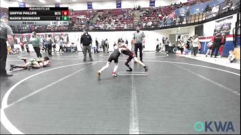 52-55 lbs Rr Rnd 1 - Griffin Phillips, Murray County Takedown Club vs Mason Shumaker, F-5 Grappling