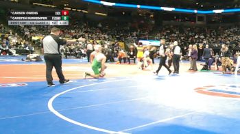 132 Class 4 lbs 1st Place Match - Carson Owens, Seckman vs Carsten Burkemper, Ft. Zumwalt North