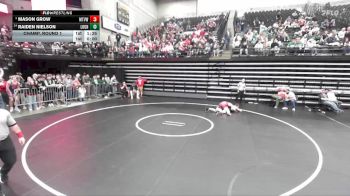 4A 165 lbs Champ. Round 1 - Mason Grow, Mt View vs Raiden Nielson, Logan