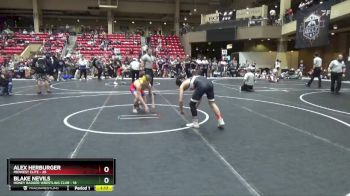 110 lbs Finals (2 Team) - Blake Nevils, Honey Badger Wrestling Club vs Alex Herburger, Midwest Elite