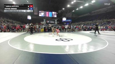 120 lbs Cons. Sub-rd Of 16 - Amelia Mitchell, IN vs Sophie Jimenez, AZ