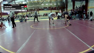 120 lbs Champ. Round 3 - Michael Batista, Blair Academy vs Allen Woo, Montini Catholic