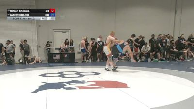 80 kg Champ. Rd Of 64 - Nolan Savage, Steller Trained Wrestling vs Jad Urribarri, Greenacres Wrestling Club