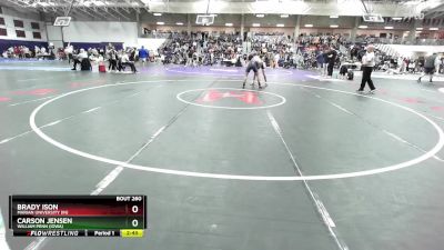 141 lbs Cons. Round 1 - Carson Jensen, William Penn (Iowa) vs Brady Ison, Marian University (IN)