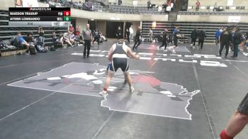 215 lbs Round 5 (6 Team) - Maeson Tradup, Plainview-Elgin-Millville, MN vs Ayden Lombardo, Wellington, FL