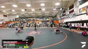 71 lbs Cons. Round 1 - Benjamin Edwards, Riverton USA Wrestling vs Wyatt Ysebaert, Worland Wrestling Club