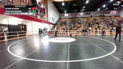 132 lbs Cons. Round 2 - Lukas Heflebower, Evanston vs Jayden Olheiser, Riverton