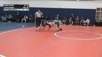 134 lbs Semifinal - Justin Tuhari, Northeast Elites White - HSC vs Gavin Musser, Wayne Danger - HSC