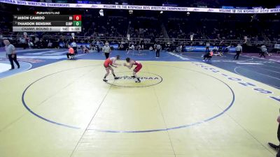 II-132 lbs Champ. Round 2 - Thandon Bensink, Chautauqua Lake/Westfield/Panama vs Jason Canedo, Deposit/Hancock