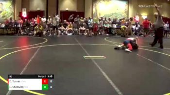 95 lbs Round 1 (4 Team) - Ozzie Turner, SEMO Indians vs Eli Shadwick, The Untouchables Black