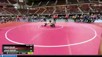 100 lbs Cons. Round 2 - Logan Khoury, Katy Area Wrestling Club vs Jadan Miller, Cardinal Wrestling Club