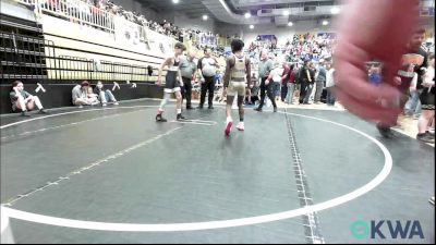92-96 lbs Rr Rnd 1 - Brock Bayless, Weatherford Youth Wrestling vs Zaiden Wilson, HURRICANE WRESTLING ACADEMY