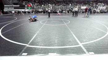 112 lbs Quarterfinal - Brooklyn Herigodt, Fighting Turtles WC vs Eden Hester, Center Grove WC